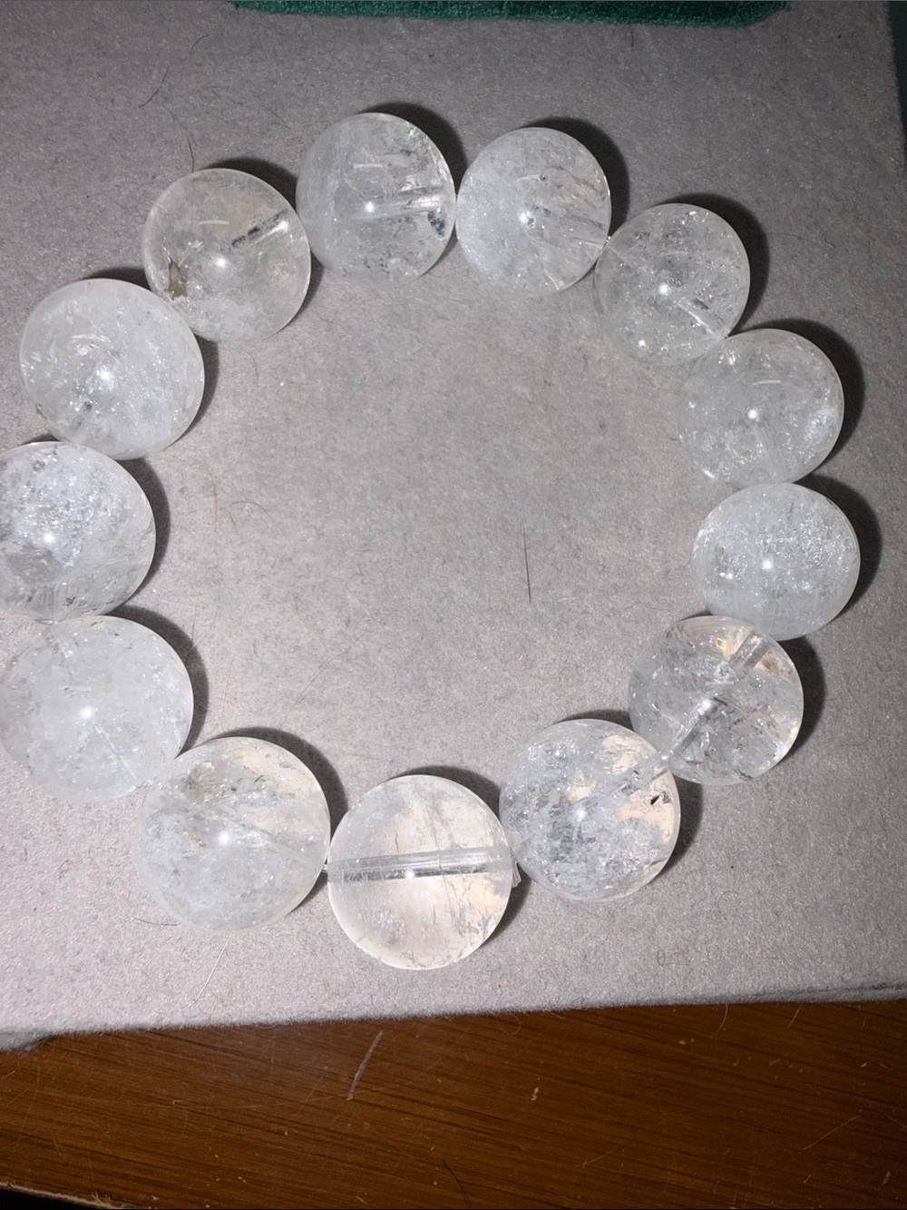 Icy Clear Quartz Beaded Stretch Bracelet - Women Jewelry